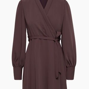 Aritzia Hyde Mini Dress in Deep Currant
